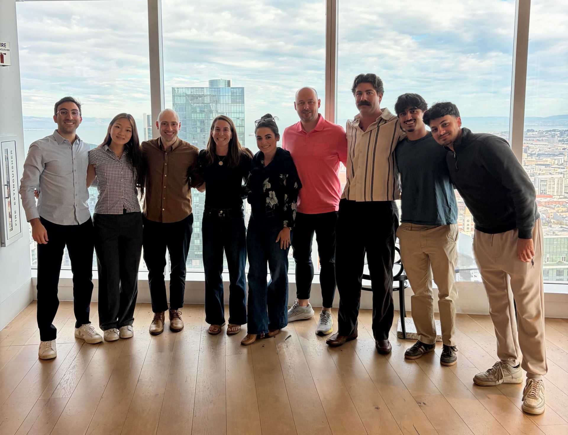 The Geom team together in the San Francisco office